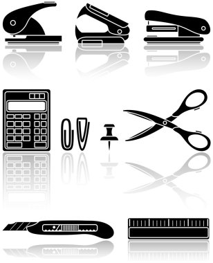Office icon set clipart