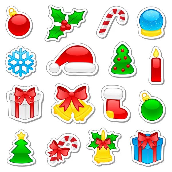 Conjunto de ícones de Natal — Vetor de Stock