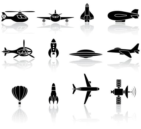 Flying icons — Stock Vector