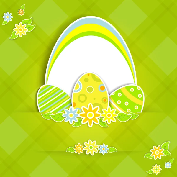 Paper easter card — Stock Vector