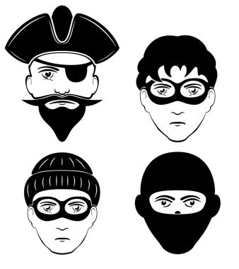 Criminals clipart