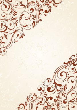 Background with brown pattern clipart