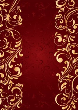 Background with gold vertical pattern clipart