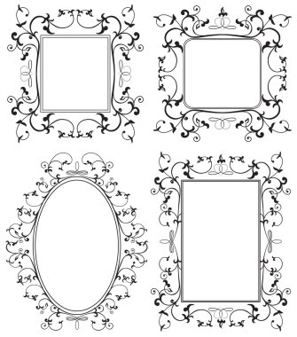 Black frame clipart