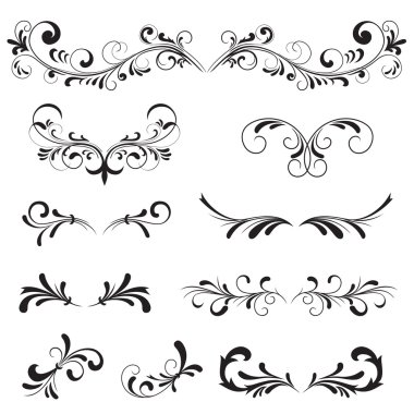 Ornate elements clipart