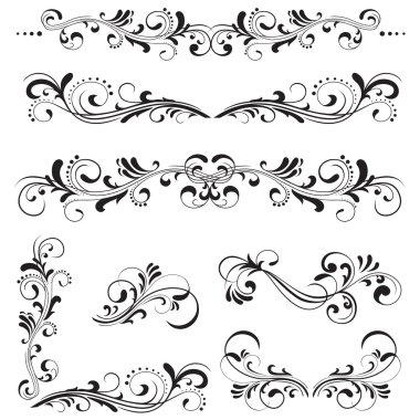 Ornate motifs clipart