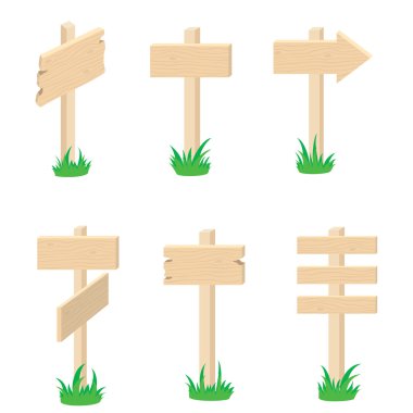 Set of signs clipart