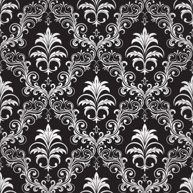 Seamless ornate wallpaper clipart