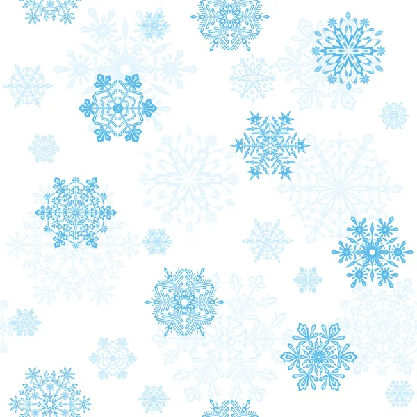 雪片のシームレスな壁紙 — ストックベクタ