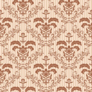 Seamless floral wallpaper clipart