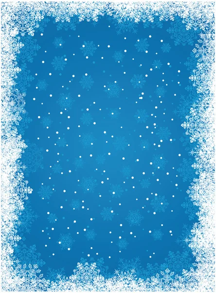Vintern snöflingor bakgrund — Stock vektor