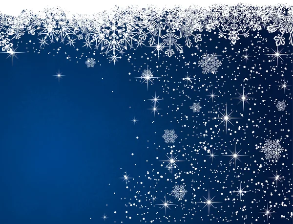 青いクリスマスの背景 — ストックベクタ