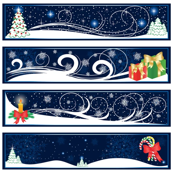 Weihnachtsbanner — Stockvektor