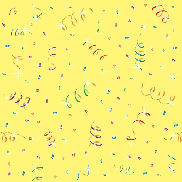 Banderoles et paillettes de fête — Image vectorielle