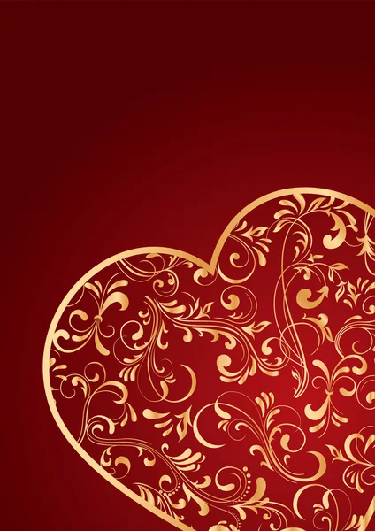 Золоті серця — стоковий вектор