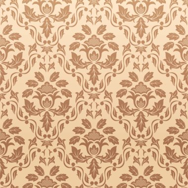 Seamless floral wallpaper clipart