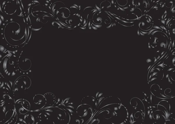 Чорна гранжева фонова рамка — стоковий вектор