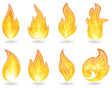 Set of Fire clipart