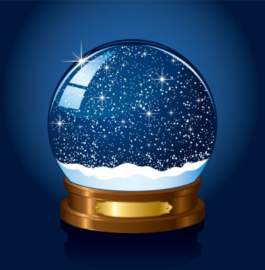 Christmas Snow globe clipart