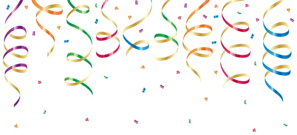 Banderoles et confettis — Image vectorielle