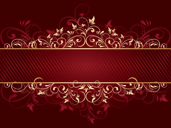 Red background with template — Stock Vector