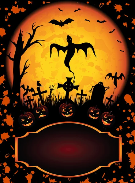 Grunge Halloween background — Stock Vector