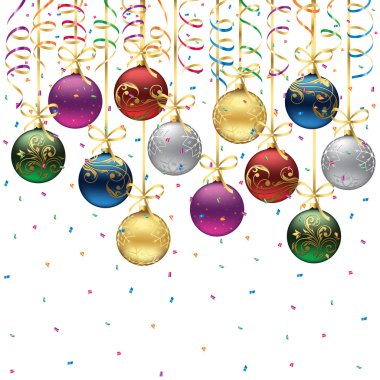 Renkli Noel topları