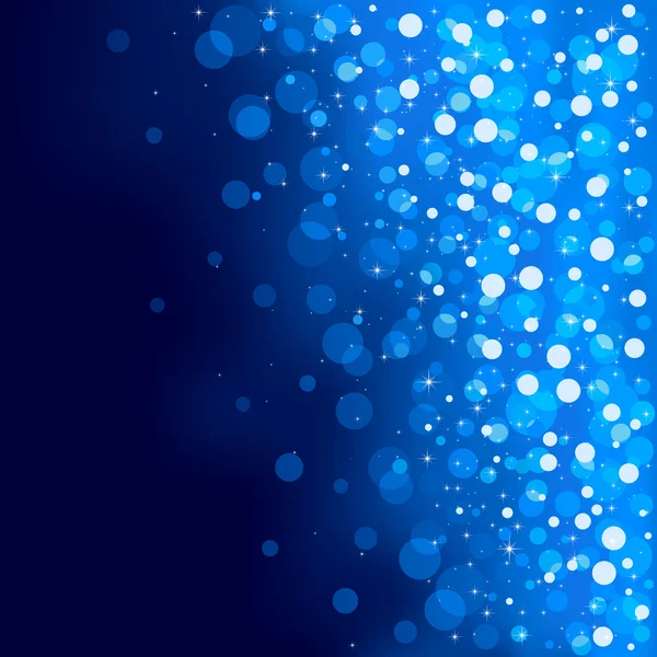 Blue background with blurry lights — Stock Vector