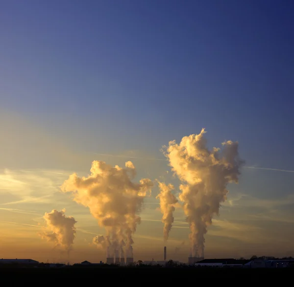 stock image Industrial cooling towers