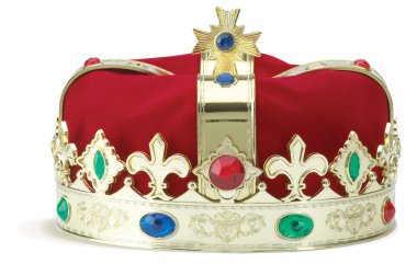 Royal crown isolated on a white background with clipping path clipart