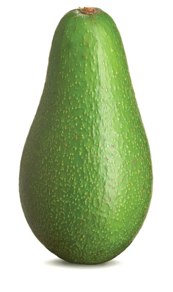 Tasty whole avocado isolated on a white background — Stock Photo, Image