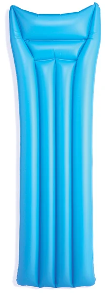 Beyaz kırpma yolu ile izole mavi lilo — Stok fotoğraf