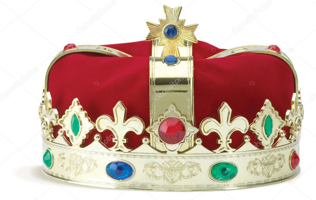Royal crown isolated on a white background with clipping path