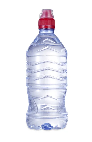 Láhev vody s ořezovou cestou — Stock fotografie