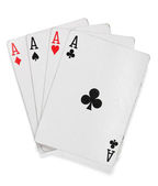 čtyři esa poker karty.