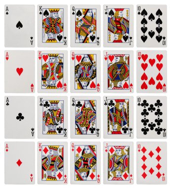 Royal flush, poker kartları