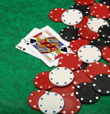 Kumar fişleri ile blackjack