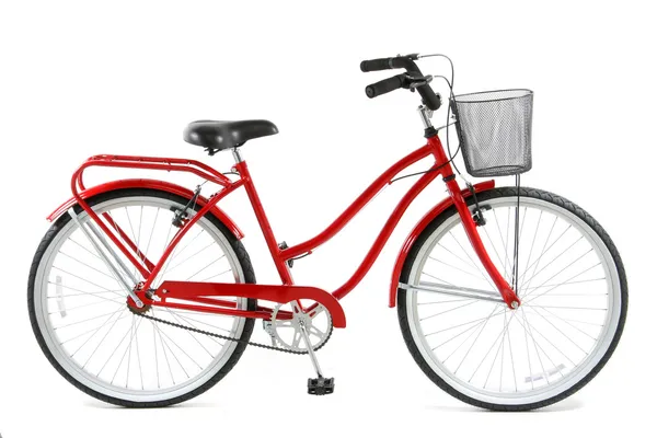 Röd cykel — Stockfoto