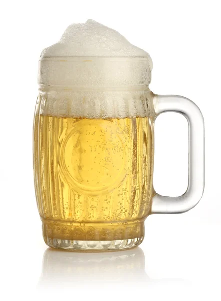 Холодне пиво скла — стокове фото
