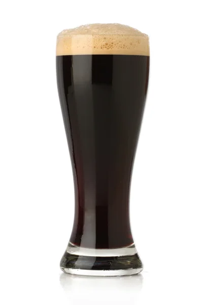 Cold Stout beer glass isolated — Stock Photo, Image
