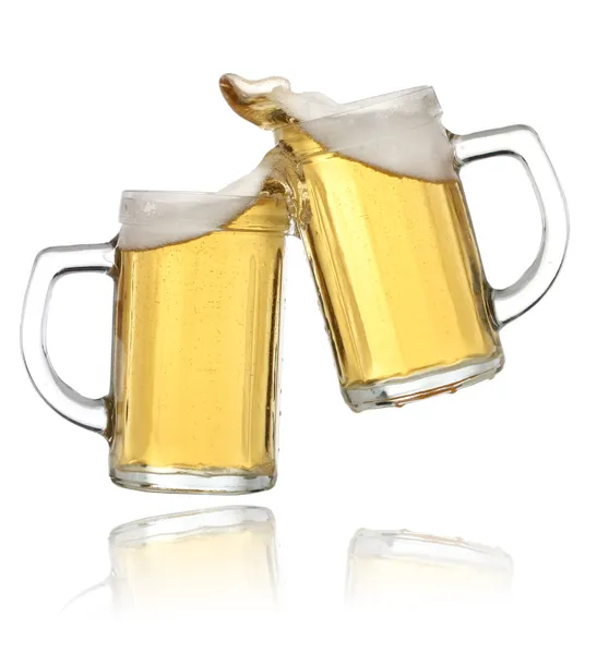 Viering toast met bier — Stockfoto