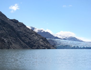 Arjantin güneyinde Patagonya peyzaj