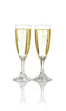 Celebration with champagne clipart