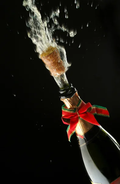 Bouteille de champagne prête pour la célébration — Photo