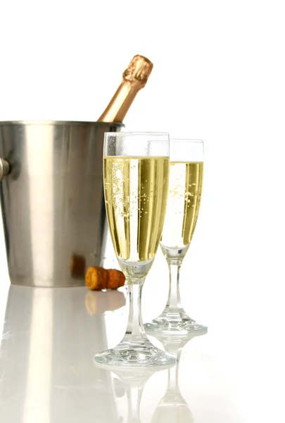 Celebrazione con champagne — Foto Stock