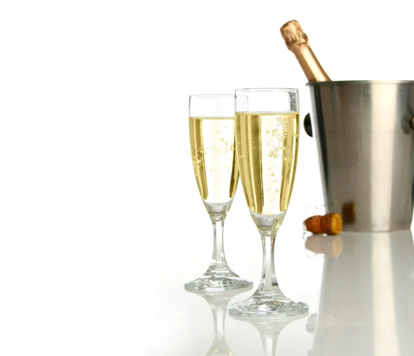 Feier mit Champagner — Stockfoto