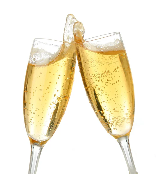 Firandet toast med champagne — Stockfoto