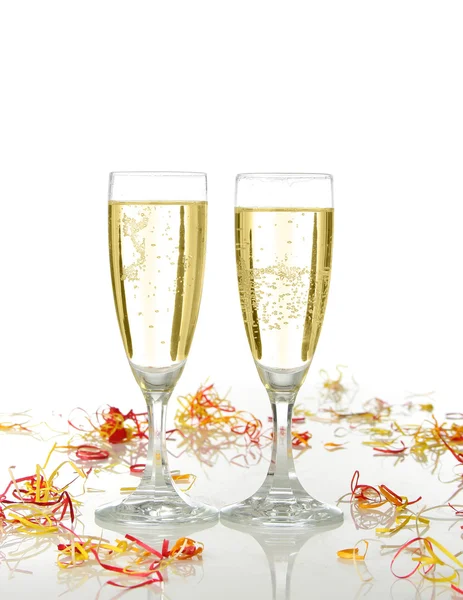 Celebration with champagne Royalty Free Stock Photos