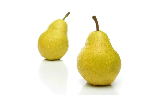 Ett par gula päron — Stockfoto