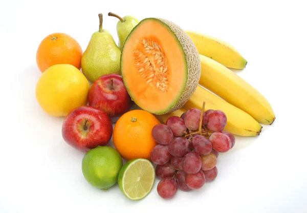 Grupo colorido de frutas frescas — Fotografia de Stock